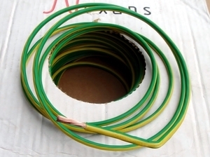  
	 Безгалогенный  медный провод 6 мм², Draka, MKEM-HF C-PRo, жёлто-зелёный 
