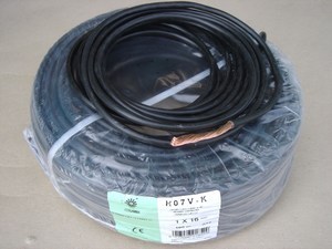  
	Vask juhe 16 mm², Elpar, H07V-K, must, kiuline 
