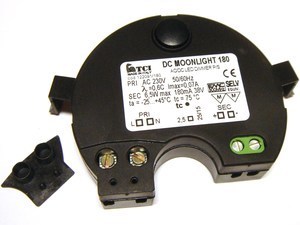  
	Электронный  LED  трансформатор 6,5Вт, 180мА, 38В, TCI, DC Moonlight 180, 122091/180 
