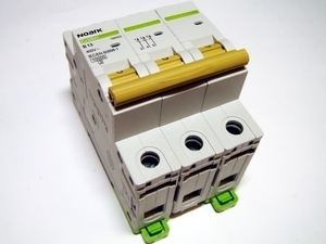  
	Модульный автоматический выключатель 3-фазный, B 13A, Noark, Ex9BN, 100322 
