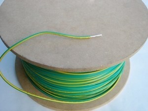  
	Медный провод 0,75 мм², жёлто-зелёный 
