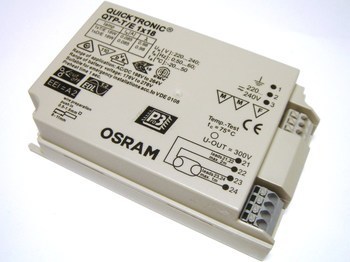 <p>
	Elektrooniline drossel 1x18 W, Osram, Quicktronic® QTP-T/E 1x18/220-240, 181701</p>
