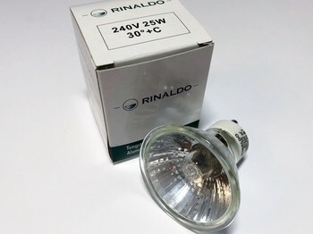 <p>
	Галогенная лампа 25Вт, <span style="color: #ff0000">240B</span>, 30°, Rinaldo</p>
