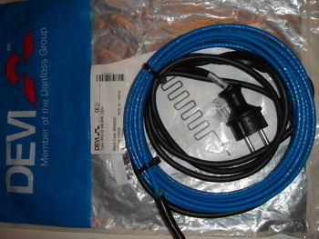 <p>
	Куплю кабель для обогрева труб Devi 190 Вт, 19 м, 230 B, DPH-10 Вт/м.</p>
