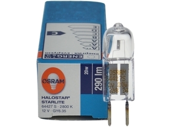 <p>
	Halogeenpirn 20W, 12V, Osram Halostar Starlite, 64427S, 328171</p>
