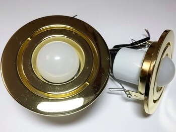 <p>
	Светодиодный светильник 10 Вт, Realite, CT-4363, цвет золото</p>
