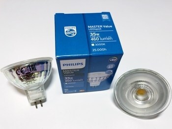 <p>
	Светодиодная лампа 5,8Вт=35Вт, 12В, 36°, Mas LEDspot VLE D 5,8-35W MR16 930 36D, Philips, 307209</p>
